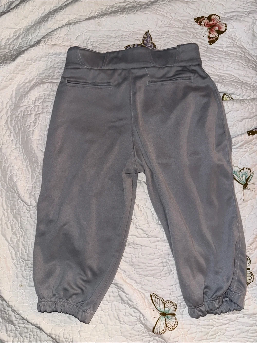 Gray Athletic Baseball Pants